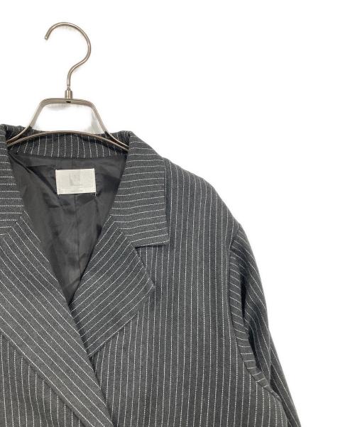 loin nuit（ロワンニュイ）loin nuit (ロワンニュイ) frill layered design jacket グレー サイズ:Fの古着・服飾アイテム