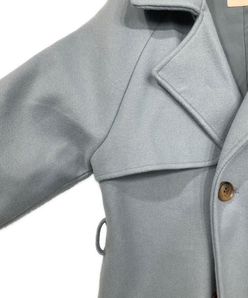 Resexxy（リゼクシー）RESEXXY (リゼクシー) ウールライクロングコート ブルー サイズ:F 未使用品の古着・服飾アイテム