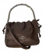 COACHコーチ）の古着「フェイ ドローストリング バッグ」｜ブラウン