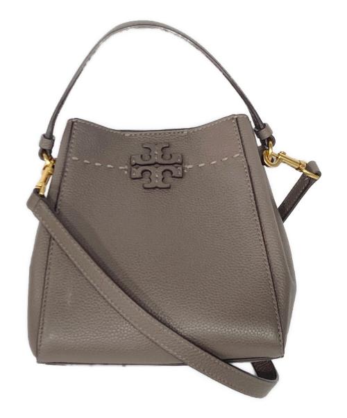 TORY BURCH（トリーバーチ）TORY BURCH (トリーバーチ) mcgraw small bucket bag ブラウンの古着・服飾アイテム