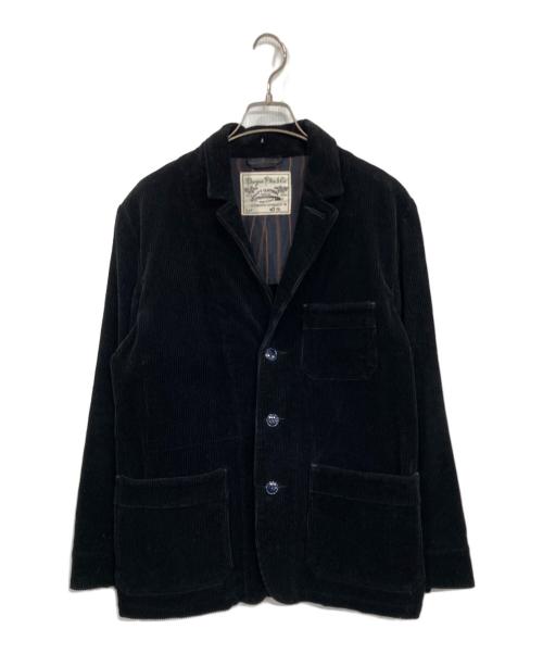 BURGUS PLUS（バーガスプラス）BURGUS PLUS (バーガスプラス) コーデュロイカバーオール ブラック サイズ:Mの古着・服飾アイテム