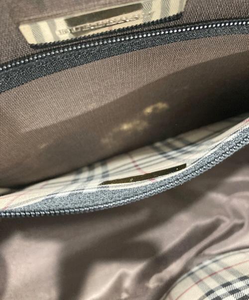 BURBERRY（バーバリー）BURBERRY (バーバリー) ハンドバッグ ブラックの古着・服飾アイテム