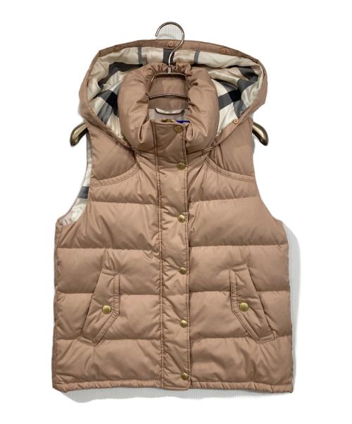 BLUE LABEL CRESTBRIDGE（ブルーレーベルクレストブリッジ）BLUE LABEL CRESTBRIDGE (ブルーレーベルクレストブリッジ) ダウンベスト ピンク サイズ:38の古着・服飾アイテム