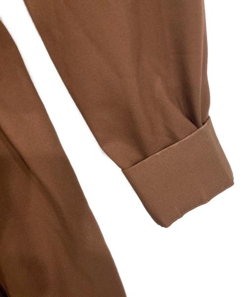 BLUE LABEL CRESTBRIDGE（ブルーレーベルクレストブリッジ）BLUE LABEL CRESTBRIDGE (ブルーレーベルクレストブリッジ) エアリーツイルトレンチドレス ブラウン サイズ:36の古着・服飾アイテム