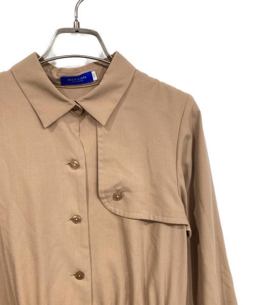 BLUE LABEL CRESTBRIDGE（ブルーレーベルクレストブリッジ）BLUE LABEL CRESTBRIDGE (ブルーレーベルクレストブリッジ) エアリーツイルトレンチドレス ベージュ サイズ:36の古着・服飾アイテム