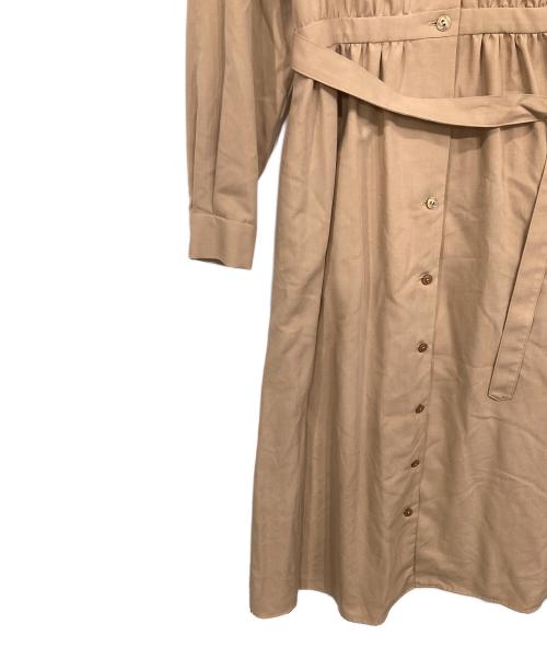 BLUE LABEL CRESTBRIDGE（ブルーレーベルクレストブリッジ）BLUE LABEL CRESTBRIDGE (ブルーレーベルクレストブリッジ) エアリーツイルトレンチドレス ベージュ サイズ:36の古着・服飾アイテム