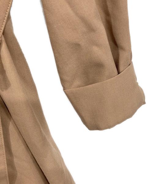 BLUE LABEL CRESTBRIDGE（ブルーレーベルクレストブリッジ）BLUE LABEL CRESTBRIDGE (ブルーレーベルクレストブリッジ) エアリーツイルトレンチドレス ベージュ サイズ:36の古着・服飾アイテム