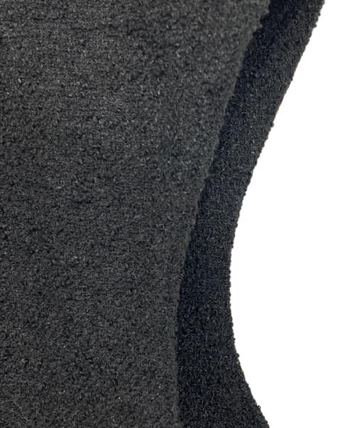 M・Fil（エムフィル）M・fil (エムフィル) ツイードロングジレ ブラック サイズ:38の古着・服飾アイテム