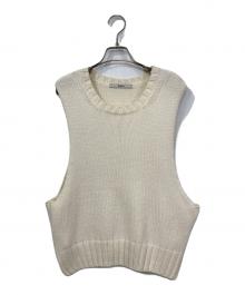pelleq（ペレック）の古着「side open vest」｜アイボリー