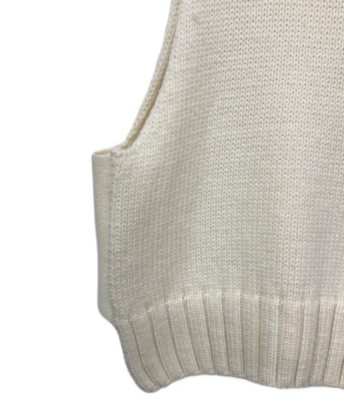 pelleq（ペレック）pelleq (ペレック) side open vest アイボリー サイズ:34の古着・服飾アイテム