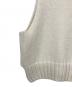 中古・古着 pelleq (ペレック) side open vest アイボリー サイズ:34：4000円