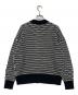 theory (セオリー) Lana Cash Plaited Cable Cardi ブラック×ホワイト サイズ:S 未使用品：10000円