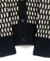 中古・古着 theory (セオリー) Lana Cash Plaited Cable Cardi ブラック×ホワイト サイズ:S 未使用品：10000円