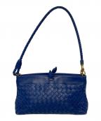 BOTTEGA VENETAボッテガベネタ）の古着「イントレチャートショルダーバッグ」｜ブルー