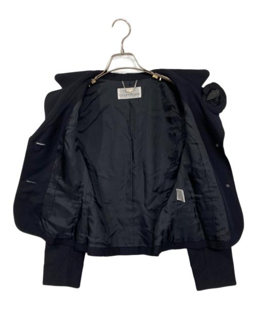 courreges（クレージュ）courreges (クレージュ) ジャケットセットワンピース ネイビー サイズ:36の古着・服飾アイテム