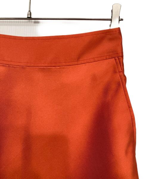 IENA（イエナ）IENA (イエナ) シルク混ツイルフレアスカート オレンジ サイズ:36 未使用品の古着・服飾アイテム