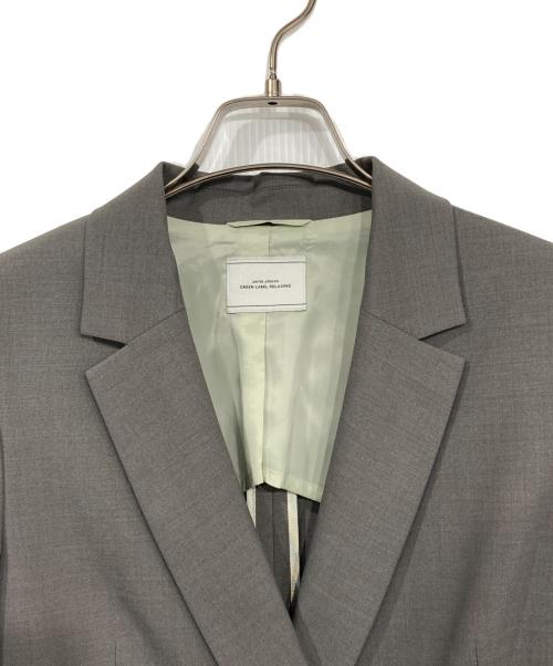 green label relaxing（グリーンレーベルリラクシング）green label relaxing (グリーンレーベルリラクシング) カチリラ ダブル ジャケット グレー サイズ:38の古着・服飾アイテム