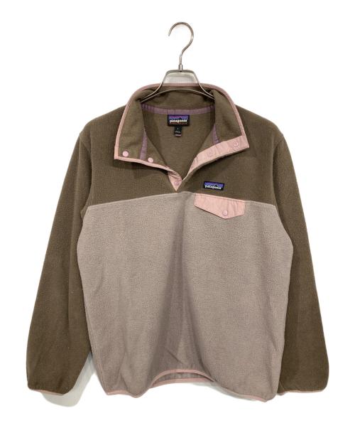 Patagonia（パタゴニア）Patagonia (パタゴニア) W's Lightweight Synchilla Snap-T Pullover/ライトウェイトシンチラスナップT ベージュ サイズ:Lの古着・服飾アイテム