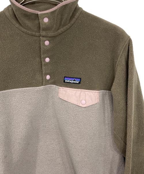 Patagonia（パタゴニア）Patagonia (パタゴニア) W's Lightweight Synchilla Snap-T Pullover/ライトウェイトシンチラスナップT ベージュ サイズ:Lの古着・服飾アイテム