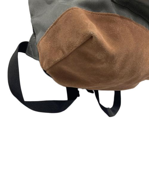 stussy（ステューシー）stussy (ステューシー) リュック グレー×ブラウンの古着・服飾アイテム