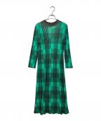 Rumcheラム・シェ）の古着「Original Check Print Dress」｜グリーン×ブラック