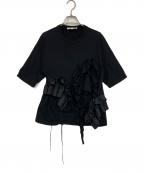 ENFOLDエンフォルド）の古着「デコラティブTシャツ」｜ブラック