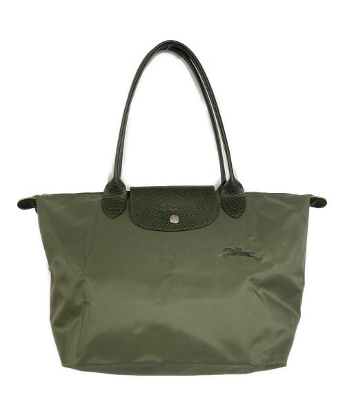 LONGCHAMP（ロンシャン）LONGCHAMP (ロンシャン) ルプリアージュ トートバッグ カーキの古着・服飾アイテム