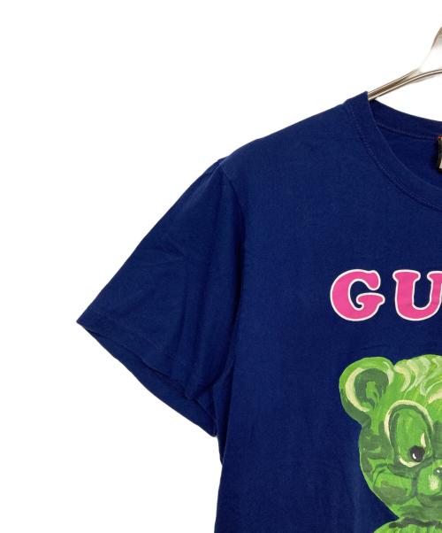 GUCCI（グッチ）GUCCI (グッチ) グミベアプリントTシャツ ブルー サイズ:Mの古着・服飾アイテム