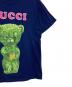 中古・古着 GUCCI (グッチ) グミベアプリントTシャツ ブルー サイズ:M：17000円