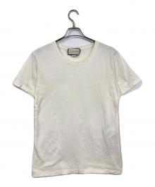 GUCCI（グッチ）の古着「ロゴプリントTシャツ」｜ベージュ