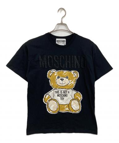 中古・古着通販】MOSCHINO (モスキーノ) テディベアTシャツ ブラック