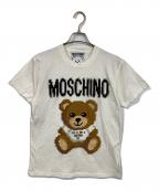 MOSCHINOモスキーノ）の古着「ピクセルテディベアプリントTシャツ」｜ホワイト