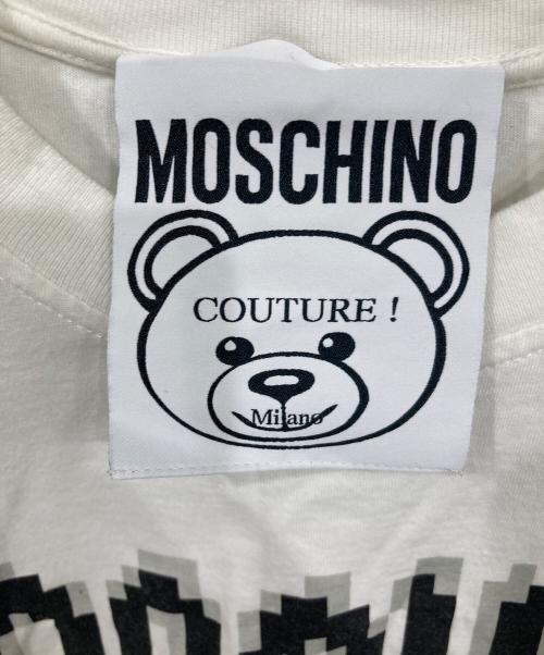 MOSCHINO（モスキーノ）MOSCHINO (モスキーノ) ピクセルテディベアプリントTシャツ ホワイト サイズ:XSの古着・服飾アイテム
