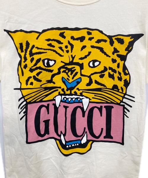 GUCCI（グッチ）GUCCI (グッチ) タイガープリントTシャツ イエロー サイズ:Sの古着・服飾アイテム