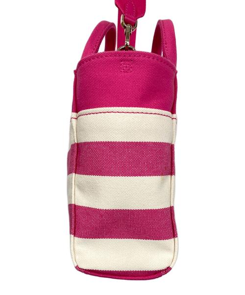 Kate Spade（ケイトスペード）Kate Spade (ケイトスペード) キャンバストートバッグ ピンクの古着・服飾アイテム