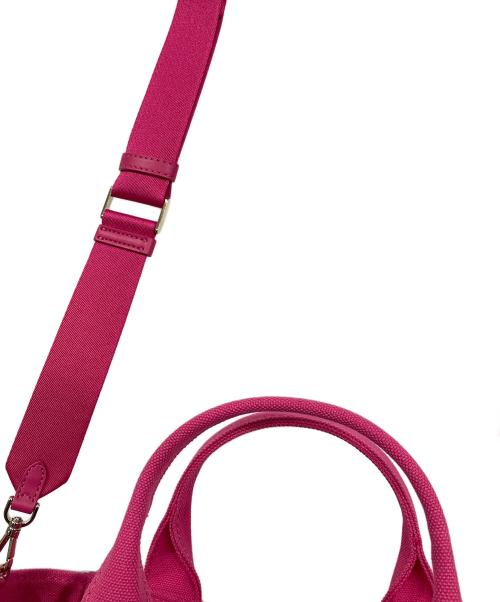 Kate Spade（ケイトスペード）Kate Spade (ケイトスペード) キャンバストートバッグ ピンクの古着・服飾アイテム