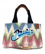 LOEWEロエベ）の古着「ビーチ カバス トートバッグ」｜ブルー×ピンク