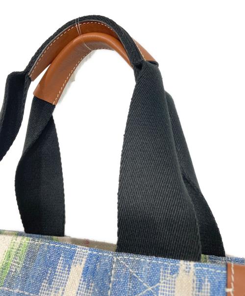 LOEWE（ロエベ）LOEWE (ロエベ) ビーチ カバス トートバッグ ブルー×ピンクの古着・服飾アイテム