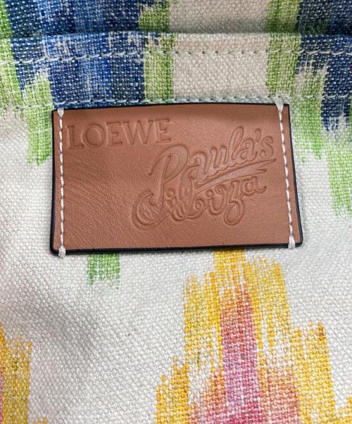 LOEWE（ロエベ）LOEWE (ロエベ) ビーチ カバス トートバッグ ブルー×ピンクの古着・服飾アイテム