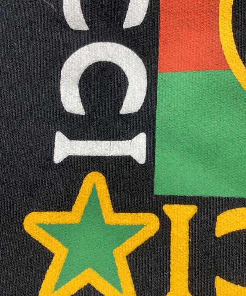 GUCCI（グッチ）GUCCI (グッチ) ロゴプリントフーディーワンピース ブラック サイズ:Sの古着・服飾アイテム