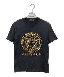 VERSACE（ヴェルサーチェ）の古着「メデューサプリントTシャツ」｜ブラック