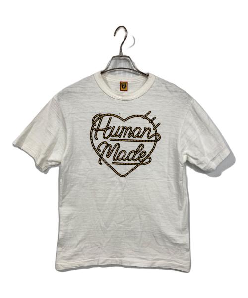 HUMAN MADE（ヒューマンメイド）HUMAN MADE (ヒューマンメイド) ロープロゴプリントTシャツ ホワイト サイズ:Mの古着・服飾アイテム