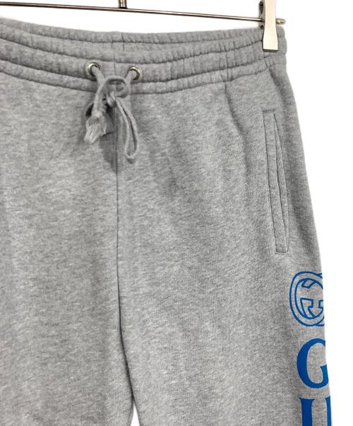 GUCCI（グッチ）GUCCI (グッチ) サイドロゴスウェットパンツ グレー サイズ:表記無しの古着・服飾アイテム
