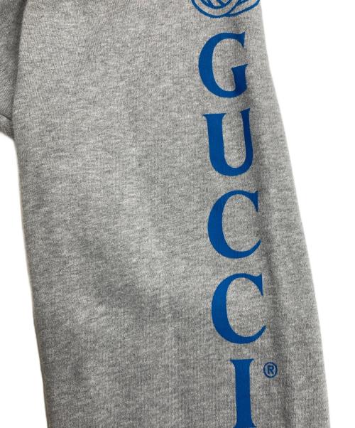 GUCCI（グッチ）GUCCI (グッチ) サイドロゴスウェットパンツ グレー サイズ:表記無しの古着・服飾アイテム