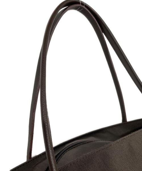 Herve Chapelier（エルベシャプリエ）Herve Chapelier (エルベシャプリエ) レザーハンドル舟型ショルダーL・コーデュラ モカの古着・服飾アイテム