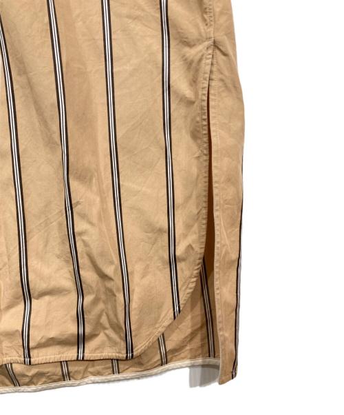 ticca（ティッカ）TICCA (ティッカ) ストライプシャツワンピース ベージュ サイズ:Ｆの古着・服飾アイテム