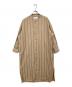 TICCA（ティッカ）の古着「ストライプシャツワンピース」｜ベージュ