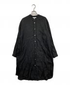 Gymphlexジムフレックス）の古着「リネンシャツワンピース」｜ブラック