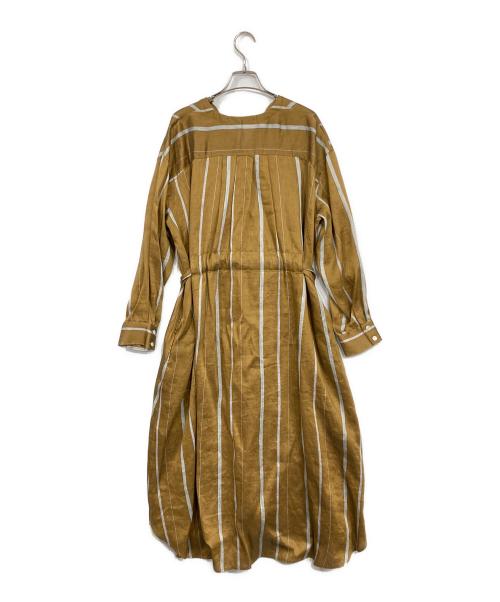 BABYLONE（バビロン）BABYLONE (バビロン) リネン混シャツワンピース ベージュ サイズ:38 未使用品の古着・服飾アイテム