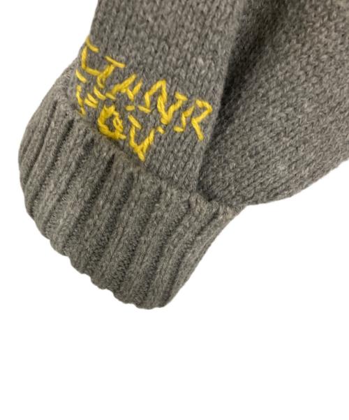 MAISON SPECIAL（メゾンスペシャル）MAISON SPECIAL (メゾンスペシャル) ライフワードエンブロイダリーニットカーディガン グレー サイズ:FREEの古着・服飾アイテム